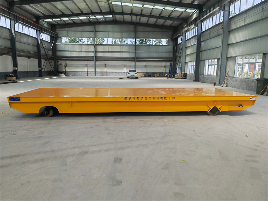 無(wú)軌電動(dòng)平車承載30噸帶雷達(dá)防撞